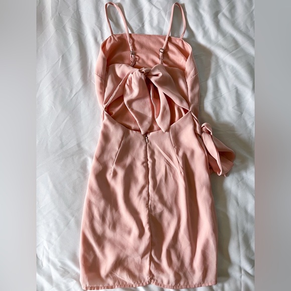 Lucy in the Sky Pink Double Tie Wrap Dress Size Small - Picture 10 of 14